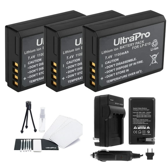 CGR-S006e and Selected Panasonic Cameras UltraPro PTD-39 USB Dual Charger for Panasonic CGR-S002e Bundle Includes UltraPro Deluxe Microfiber Cleaning Cloth 